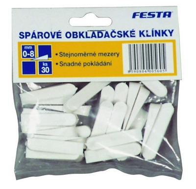 provacie klinky 0-8 mm 30 ks