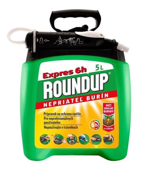 Roundup Expres 6h, proti burine, 5 lit., PUMP & GO AKCIA 241