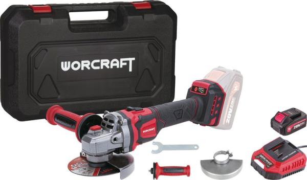 SET Br�ska Worcraft CAG-S20LiBEN-125, 125 mm, uhlov�, s regul�ciou ot��ok, AKCIA 263