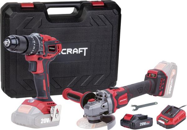 SET Worcraft COMB001, skrutkova� CHD-S20LiBA + uhlov� br�ska CAG-S20LiBE-125 mm AKCIA 263