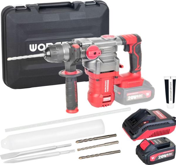 SET Kladivo Worcraft CRH-S20LiBDM, 20 V Li-ion, ShareSYS, SDS+ 4,5J, bezuhl�kov�,AKCIA 263
