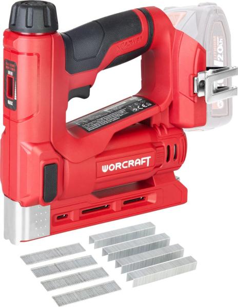 Sponkova�ka Worcraft CNS-S20LiC ShareSYS, 20V Li-Ion, s regul�ciou, sponky U + klince T