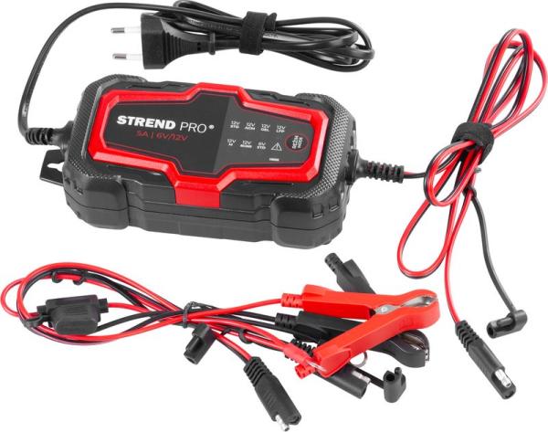 Nabjaka Strend Pro BD03-Z5.0A-D1, 85W, 5A, 6V/12V, IP65, LED, na autobatrie AKCIA 254