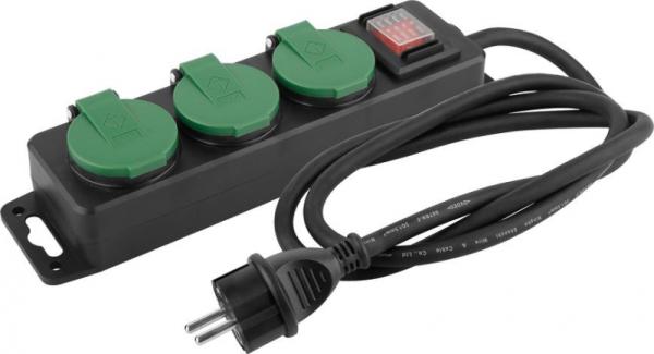 Kbel Strend Pro FS0701, L-8 m, predlovac, 3x zsuvka + vypna