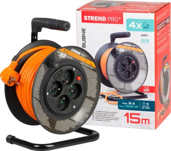 Kbel Strend Pro DG-FB04 predlovac, L-15 m, na bubne, prierez 1,5 mm2