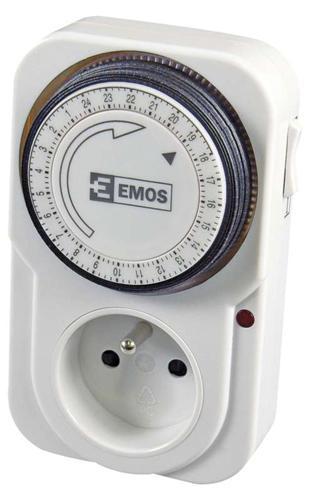 asova EMOS TS-MD3, mechanick spnacia zsuvka, 230 V, max. 3680 W