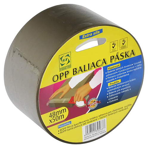 Pska baliaca 48 mm, L-50 m, 45 m OPP lepiaca, hned