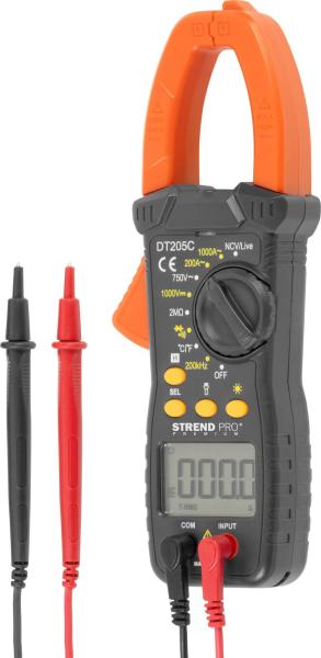 Multimeter Strend Pro Premium, digit�lny, klie��ov�, 1000A, 2xAAA AKCIA 263