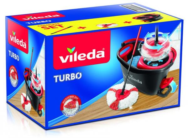 Sprava upratovacia Vileda TURBO rotan mop na podlahy + vedro AKCIA 246