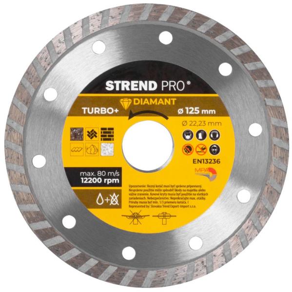 Kot�� Strend Pro 521C, 125 mm, diamantov�, Turbo +