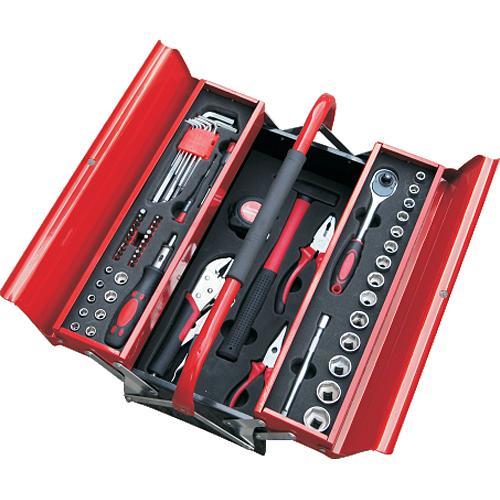 Sada nradia Strend Pro S264, 64 dielna, v kovovom kufri, 1/2"+1/4" AKCIA 245