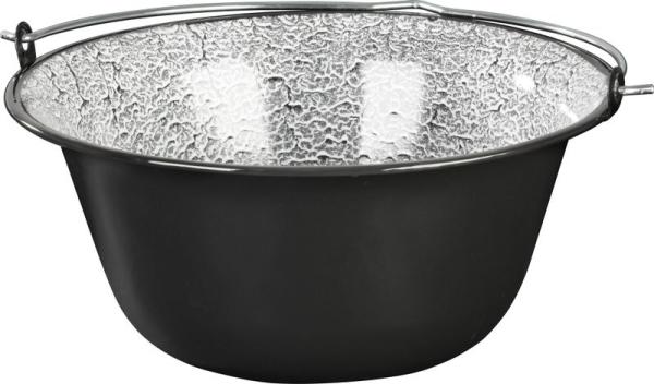 Kotlk MagicHome, na gu, 12 lit., 39,8x18 cm, smaltovan, ierny, bez pokr. AKCIA 253