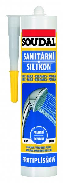 Sanitrny silikn 300 ml biely SOUDAL