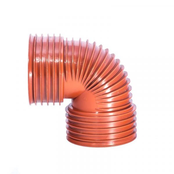 PP korug. koleno dvojhrdlové 300/90°