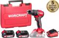 Skrutkova� Worcraft CHD-S20LiBCM ShareSYS, 20V, 60Nm, 2x Li-ion 2 Ah, 1x nab�ja�ka, bezuh.