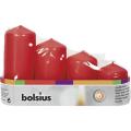 Svieky bolsius Pillar Advent, erven, 48 mm 60/80/100/120 mm bal. 4 ks AKCIA 246