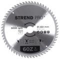 Kot�� Strend Pro TCT 250x3.0x30/20 mm 60T, na drevo, p�lov�, SK pl�tky